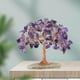 thumbnail image 4 of Árbol de decoración de cristal con piedras preciosas y 7 piedras de prosperidad y buena suerte para oficina. Violeta, 4 of 8