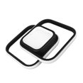thumbnail image 1 of Flush LED Ceiling Light 24W Modern Rectangle 3000K Aluminium Flush Mount Light Fixture Warm Lighting 110-265V For Bedroom Kitchen Living Room, 1 of 8