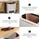 thumbnail image 3 of BESTYASH 1Ud Cesta De Basura Colgante Para Puerta Cocina Funcional Beige, 3 of 7