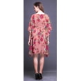 thumbnail image 2 of Bimba Kaftan de Plage à Fleurs Robe Midi Courte pour Femmes, 2 of 5