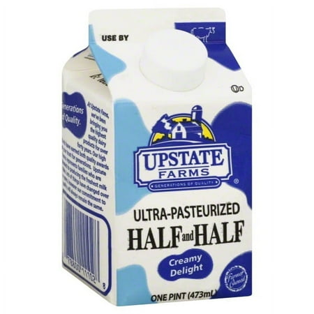 Upstate Farms Ultra-Pasteurized Half And Half, 1 Pint