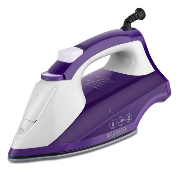 Black+Decker Plancha de Vapor Light 'N Easy 1200W con Control Automático de Vapor y Clip Anti Goteo IR1840