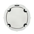 thumbnail image 5 of Sintosin Rustic Wooden Round Bathroom Mirror 9.1", Hanging Distressed Finish White Vintage Small Wall Mirror Decor, Farmhouse Decorative Porthole Mirrors for Wall Mounted, 5 of 8