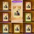 thumbnail image 3 of Doberman Pinscher Celebrates Spring and Enjoys a Happy Easter Acrylic Plaque with Wood Photo Frame Box Doberman Dog Lover Gifts Light Box - 02001, 3 of 5