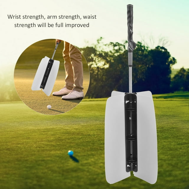 Golf Propeller Fan Trainer, Swing Wind Power Training Tool, Increase Resistance, Improve Strength with Muscle Memory for Extensibility