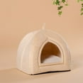 thumbnail image 6 of KASENTEX Cat Bed for Indoor Cats, 2-in-1 Cat House Pet Supplies for Large Cat or Small Dog - Animal Cave, Cat Tent with Removable Washable Pillow Cushion, 6 of 42