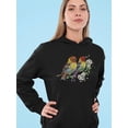 thumbnail image 2 of Embroidery Birds  Hoodie Women -Image by Shutterstock, Female XX-Large, 2 of 4
