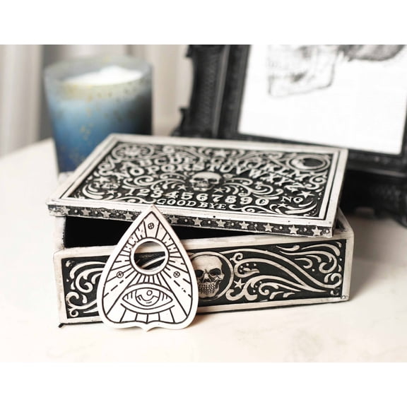 Ebros Gift Rectangular Jewelry Boxes, Cold Cast Polyresin, 6.00 x 4.00 x 2.00 Inches, Multicolor