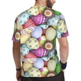 thumbnail image 2 of Wukai Colorful Easter Eggs Print Men's Short-Sleeved Mesh T-Shirt,Quick-Dry Short Sleeve Workout T-Shirt-Medium, 2 of 8
