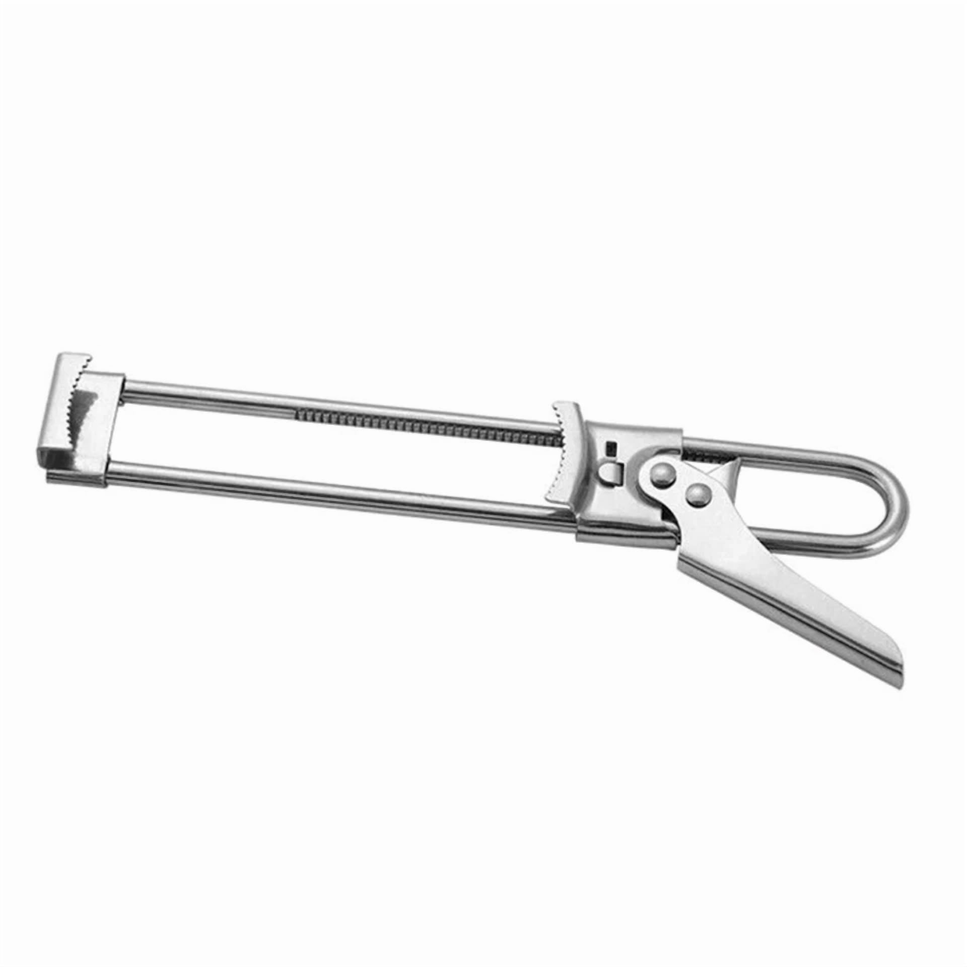 CRESTIN- Stainless Steel Adjustable Can Opener Handle Tool Jar Bottle Lid Remover Tool