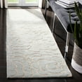 thumbnail image 3 of SAFAVIEH Soho Trinity Floral Wool Area Rug, Soft Light Blue/Ivory, 6' x 6' Square, 3 of 9