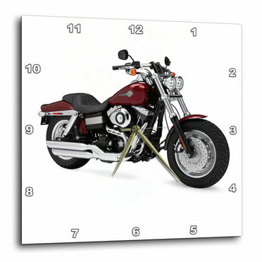 Harley-Davidson Winged Bar & Shield LED Vintage Ad Metal Clock HDL 