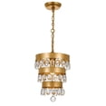 thumbnail image 4 of 6103-GA Crystorama Lighting Perla - One Light Mini Pendant in Classic Style - 10 Inches Wide by 14.25 Inches High-Antique Gold Finish    -Traditional, 4 of 5