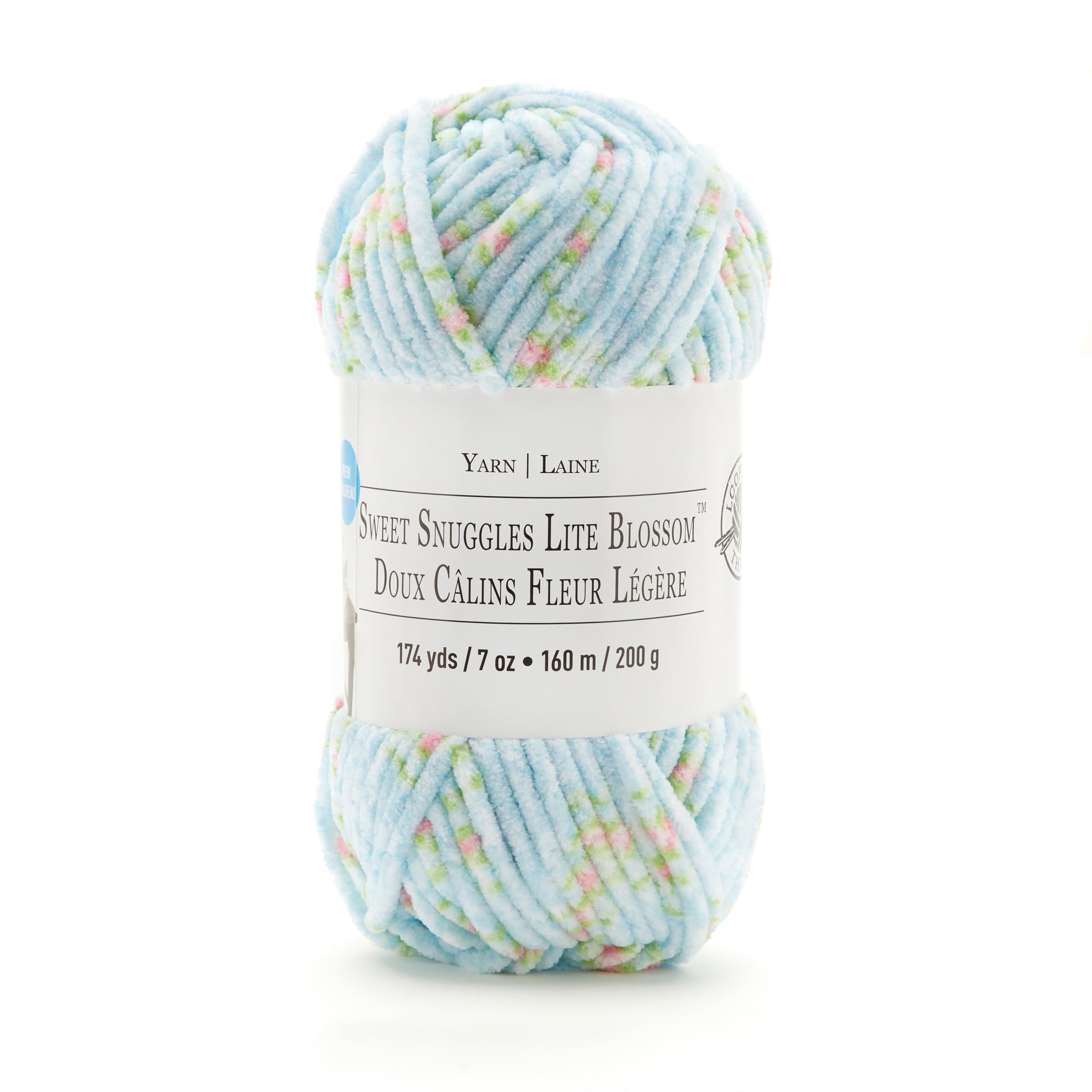 ロージーモンスター flowerwool yarn EMBLEM sweat Blue White Iridescent Spray Paint Metallic Cotton Yarn 67922
