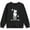 Black, variant on Girls Print Crewneck Sweatshirt Long Sleeve Fleece Casual Pullover Top For Kids