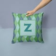 thumbnail image 2 of Monogram Letter Fabric Decorative Pillow, 2 of 4
