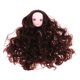 thumbnail image 2 of Muñeca Femenina Cabeza de Pelo Marrón Esculpir Muñecas Articuladas Fabricación de Partes Sunnimix Cabeza de muñeca de niña BJD, 2 of 8