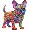 thumbnail image 1 of (K539) Serie Cachorros Color Parcial Pintura Resina Diamante Con Forma Especial 30x30cm, 1 of 9