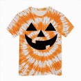 thumbnail image 2 of Futezty Halloween Shirt for Toddler Boy Girl Tie Dye Short Sleeve Tshirt Pumpkin Face Graphic Clothes Tee Tops Halloween Shirts for Kids 12M-13T, 2 of 5