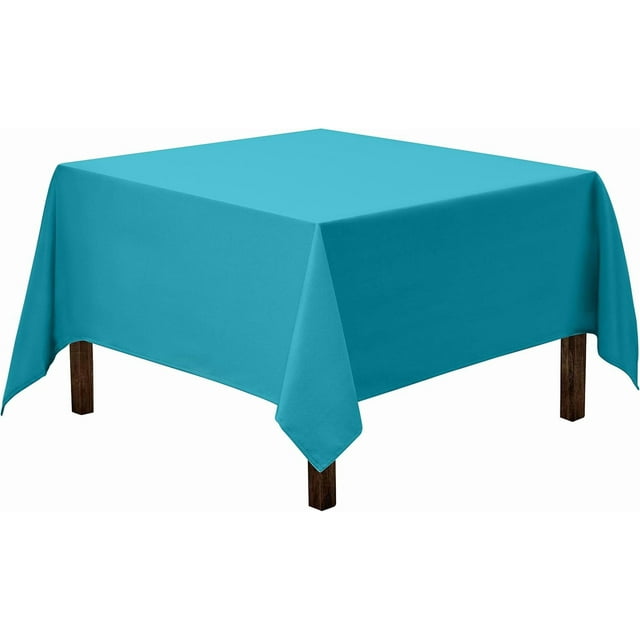 Nappe Carrée x Nappe Carrée Charbon pour Tables Carrées Ou Rondes en Polyester Lavable, Idéale pour Buffets, Fêtes, Soupers des Fêtes, Mariages et Plus