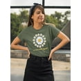 thumbnail image 2 of Love Myself Daisy Garland T-Shirt Women -Image by Shutterstock, Female 4X-Large, 2 of 4