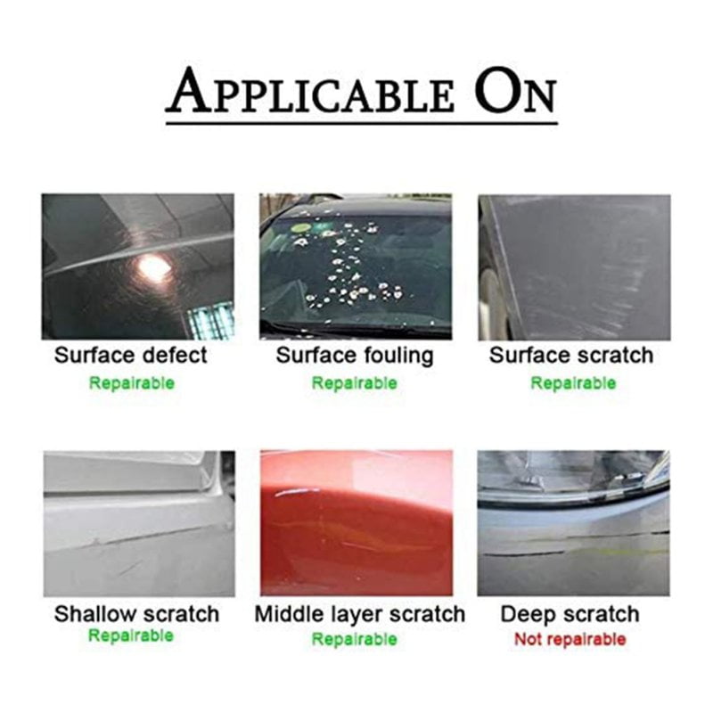 Nano Magic Cloth For Car Scratch Repair Easy to Repair Small and Medium Scratched Bird Droppings Multipurpose Car Scratch Repair Cloth N/&A 4 Pieces Car Scratch Remover Cloth Water Spots