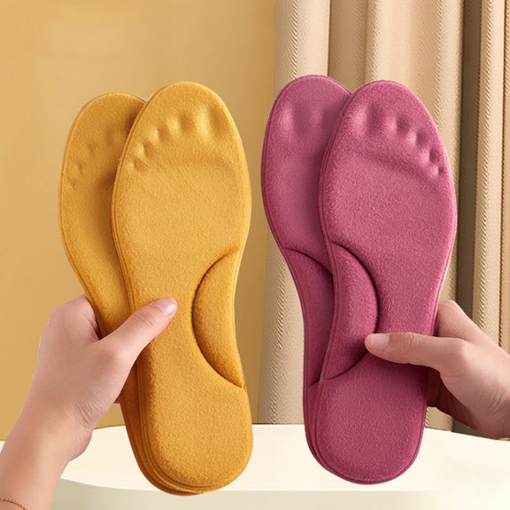 Warm Insoles Premium Think Wool Fur Fleece Inserts Winter Comfort Innersoles Replacement Insoles for Snow Boots Work Shoes Slippers