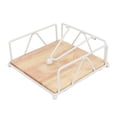 thumbnail image 1 of beisidaer Square Vintage Style Napkin Paper Holder Metal Tissue Paper Towel Storage Rack -White, 1 of 6
