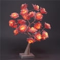 thumbnail image 4 of maskred Desktop Rose Bonsai Tree Light Lamp 24 LED Tree Lamp Battery Powered for Living Room Bedroom Pink, 4 of 6