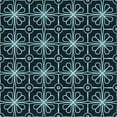 thumbnail image 1 of Ahgly Company Indoor Square Patterned Night Black Area Rugs, 6' Square, 1 of 6
