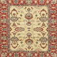thumbnail image 1 of Ahgly Company Indoor Square Abstract Mustard Yellow Oriental Area Rugs, 8' Square, 1 of 6