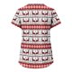 thumbnail image 3 of Puntoco, blusas con cuello en V y manga corta a la moda para mujer, blusa de bolsillo con estampado de uniforme de trabajo, tops Puntoco Puntoco-2174, 3 of 4