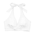 thumbnail image 4 of NordicNest Swim Tops Women Bikini Tops for Women Cropped Tankini Tops Padded Knot Twist Adjustable Tank Swimwear Top White S, 4 of 8