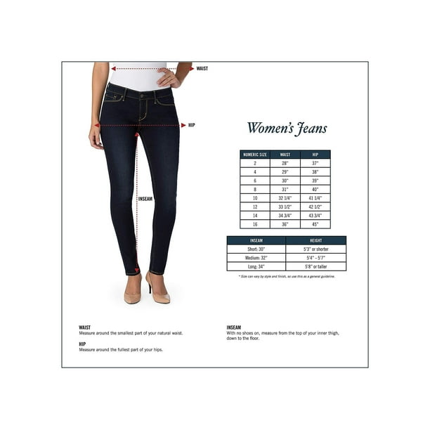 Signature by Levi Strauss & Co. Women's Totally Shaping Pull On Skinny Jeans  - Walmart.com