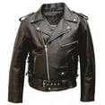 thumbnail image 2 of Allstate Leather Men's AL2003 Basic Motorcycle Jacket 56 Black, 2 of 4