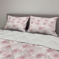 thumbnail image 2 of Floral Comforter & Sham Bedding Set, Abstract Flowers Little Gentle Blossoms of a Romantic Spring Garden Art, 3 pcs Duvet Set Microfiber Filling Quilt, 5 Sizes, Dried Rose and White, by Ambesonne, 2 of 4
