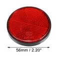 thumbnail image 4 of Unique Bargains 8 Pcs Rond Stick-on Sécurité Rayon Réflecteur Réfléchissant Auto-Adhésif pour Moto Vélo Vélo Rouge, 4 of 6