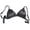 Black, variant on Sports Bra with Padding Untied Cup Lace Triangle Cup Underwear Women's Thin Style No Steel Ring Bra
