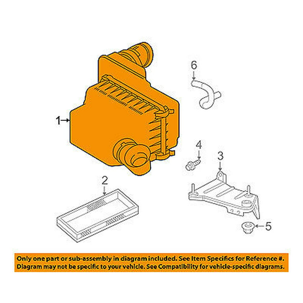 Jeep CHRYSLER OEM Wrangler Air Cleaner IntakeFilter Box Housing 53013702AA