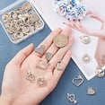 thumbnail image 4 of 48Pcs 6 Styles Alloy Rhinestones Charms Heart Charms Pendant Crystal Love Shaped Pendants for Valentines, 4 of 9