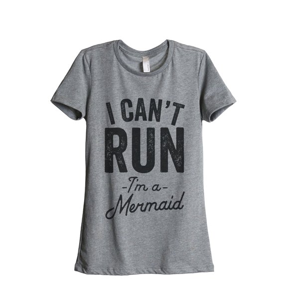 Thread Tank Designs - I Can't Run, Mermaid Women's Relaxed T-Shirt Tee