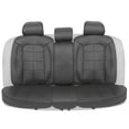 thumbnail image 5 of Motor Trend Premium Faux Leather Full Set Car Seat Covers, Gray - Front and Rear Bench Seat Cover for Car Truck Van SUV, 5 of 5