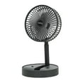 thumbnail image 3 of Telescopic Folding USB Desk Fan – Adjustable Height 11.5” to 14”, Quiet & Compact with Phone Stand, USB-Powered Table Fan for Home, Office & Travel by Dependable Industries, 3 of 5