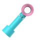 thumbnail image 4 of Ventilador de mano sin aspas, 3 niveles ajustables, batería de 2000 mAh, portátil, con soporte de base para niños y estudiantes, color verde, 4 of 12