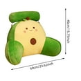 thumbnail image 3 of Oversized Upholstered Backrest Cushion with Lumbar Support for Living Room and Bedroom - Bed Back Pillow with Adjustable Strap and Removable Cover for Couch Dorms, 3 of 6