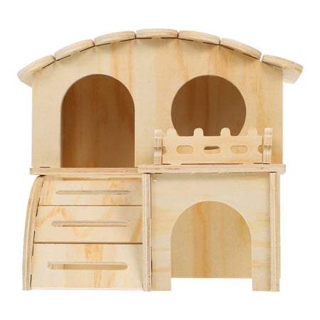 Hemoton Wooden Hamster House Wooden Pet Sleeping House Practical Hamster Sleeping Nest