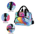 thumbnail image 5 of Lunch Bag Portable Crossbody Meal Bag Cooler Bag Insulated Lunch Bag Food Bag Handheld & Crossbody Design Color Parrot Cartoon, 5 of 6