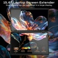 thumbnail image 3 of TUTT 15.6” Portable Monitor Dual Screen Extender, Plug and Play, VESA Mount, M4, 3 of 7