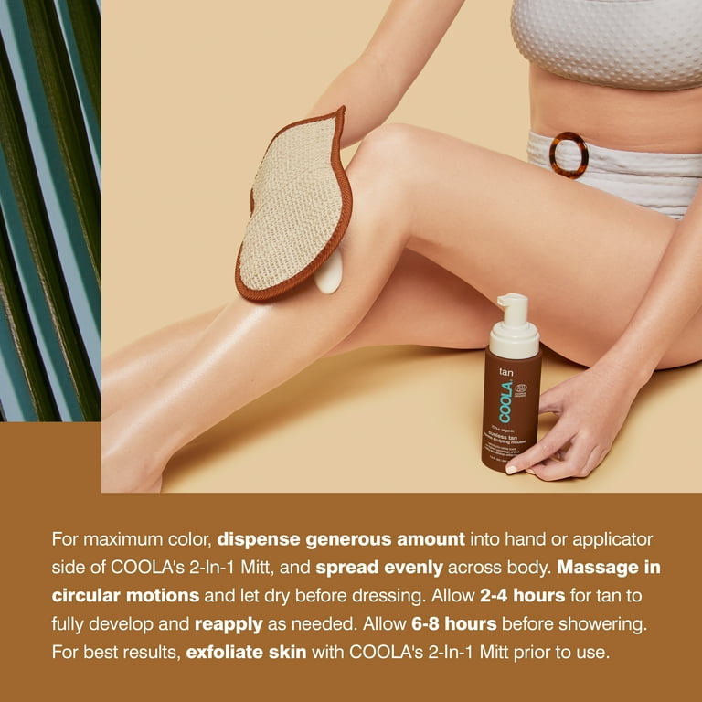 COOLA Organic Sunless Tanning Lotion, Self Tan Express Body Mousse, Pia Colada, 7 fl oz COOLA Organic Sunless Tanning Lotion, Self Tan Express Body Mousse, Pia Colada, 7 fl oz
