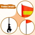 thumbnail image 7 of Golf Cart Flag Pole Telescopic Pole Reflective Strips Durable Stainless Steel Kit for Boats Electric Vehicles Bikes, 7 of 7